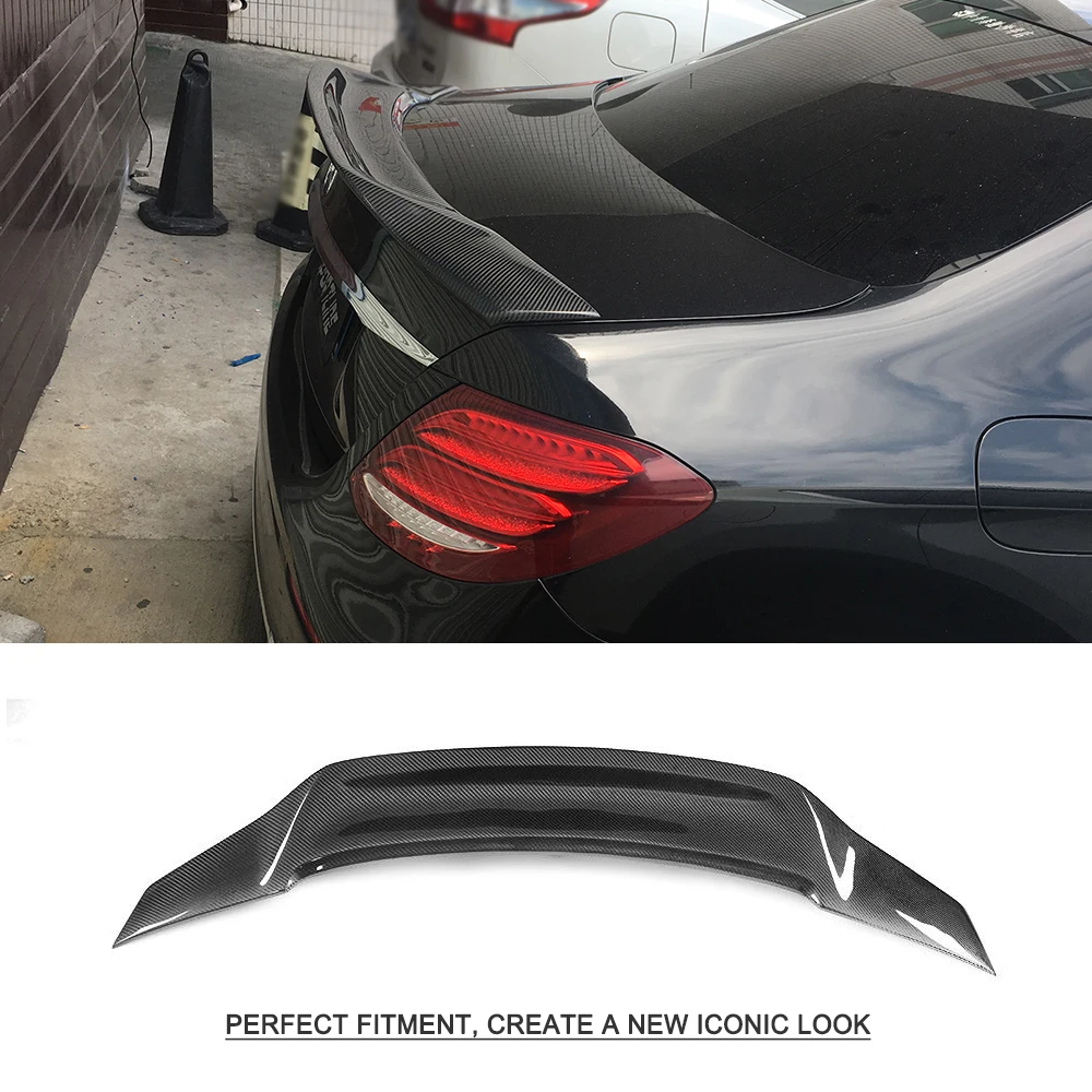 Задний спойлер багажника автомобиля крыло для Mercedes Benz E Class W213 E200 E400 E43 E63 AMG Седан 4 двери- углеродного волокна черный