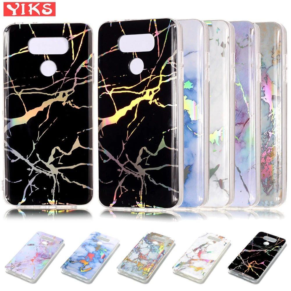 

For fundas LG G6 Cover Luxury Holo Electroplating Silicone Soft Case For LG G 6 H870 H873 H870DS Colour Black Stone coque