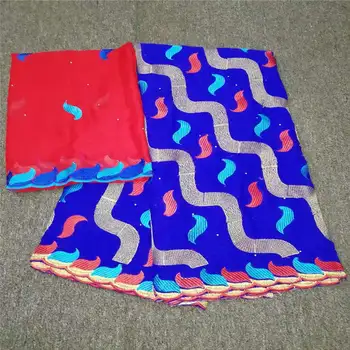 

2019 African Lace Fabric High Quality Swiss voile Lace In Switzerland 100% Cotton Embroidery Lace Fabric 5+2 Yards/Set! LYF7232