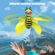 Маленький пчелиный беспилотный самолет с жестовым зондированием подвесная технологическая и забавная игрушка безопасная и простая в управлении детские игрушки