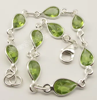 

Chanti International Pure GREEN CUT PERIDOT MODERNISTIC New Bracelet 21.2 CM JEWELRY STORE