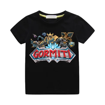 

Kids New Cartoon Gormiti Games T-shirts Costume Children Summer Short Sleeve Clothing Boys Girls Tees Top Clothes For Baby ZA002