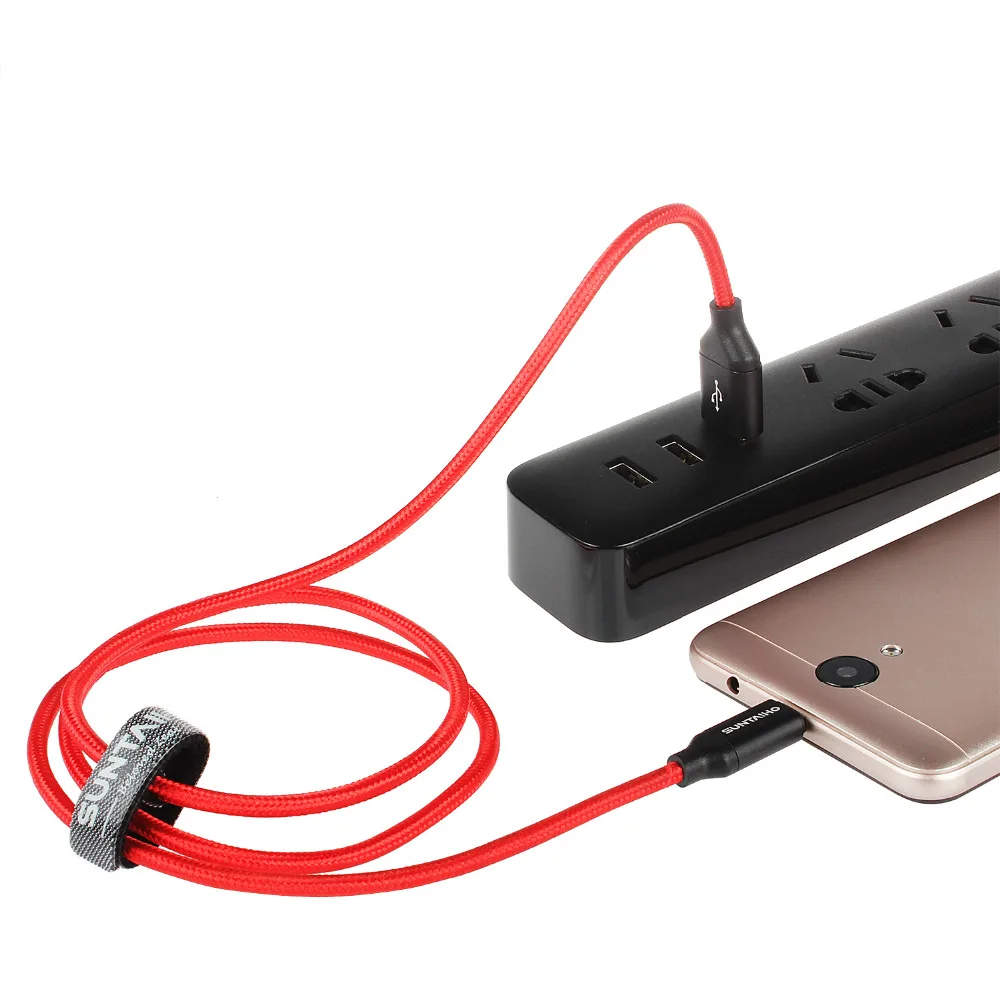 Suntaiho [3 шт] 5V2. 5A Micro USB кабель для samsung xiaomi Плетеный Быстрый зарядки данных ЗУ