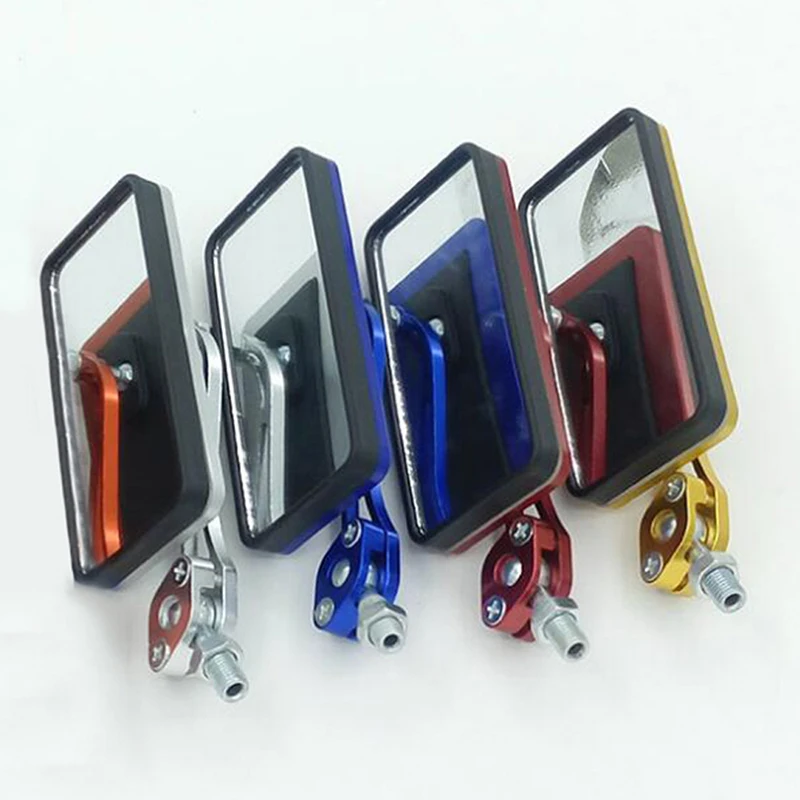 2pcs Cycling Rectangle Mirror Reflector Handlebar And Eearview Mirror