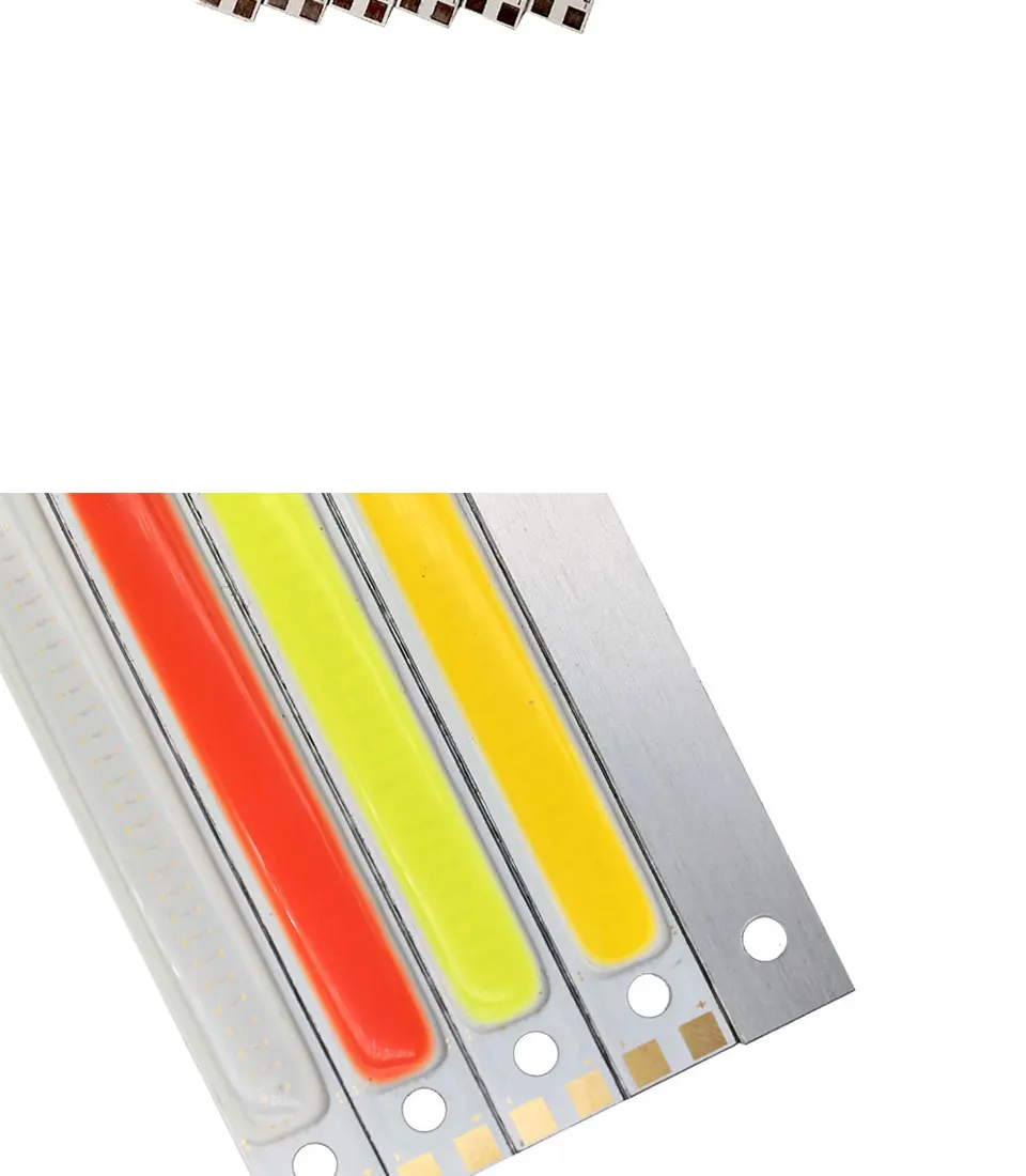 120mm 4.72in LED Bar Light Strip COB Bulb 12V 7W 10W LED Lamp Green Blue Red White Emitting Colors 12010mm COB Chip (3)