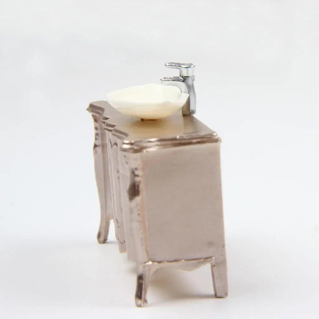 1:25 Simulation Lavabo Model Mirror Sand Table Model DIY Indoor Decoration for Train Layout Scenery Model Accessories