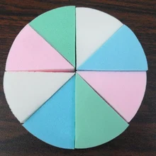 8 шт./компл. треугольной формы карамельного цвета Мягкая Волшебная Очищающая подушка для лица косметический Мягкий очищающий губка для мытья инструменты для макияжа лица