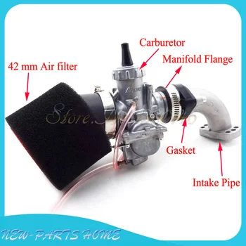 

Carby Mikuni VM24 28mm Carburetor Air Filter Manifold Intake Pipe Gasket Set For 140cc 150cc 160cc CRF50 Pit Dirt Bike