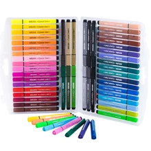 48 цветов, ручка, маркеры для рисования, набор для рисования, для детей, акварельная кисть, ручка, безопасная, Нетоксичная, для мытья воды, граффити, кисти, ручки, товары для рукоделия