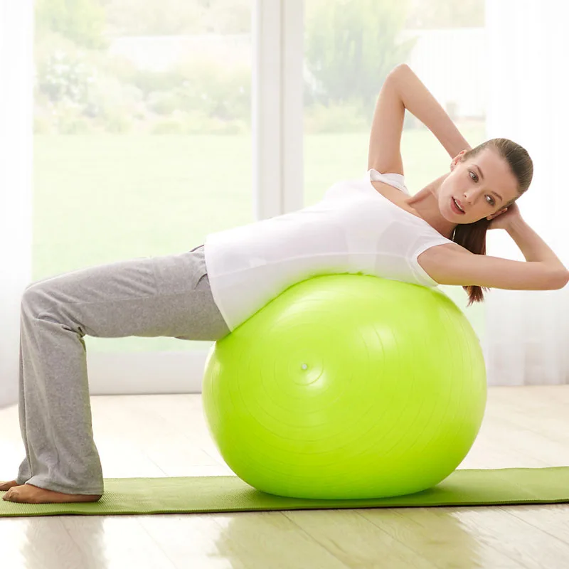 Yoga Ball Excersices HERCHR Large 75cm Yoga Exercise Gym Ball Non