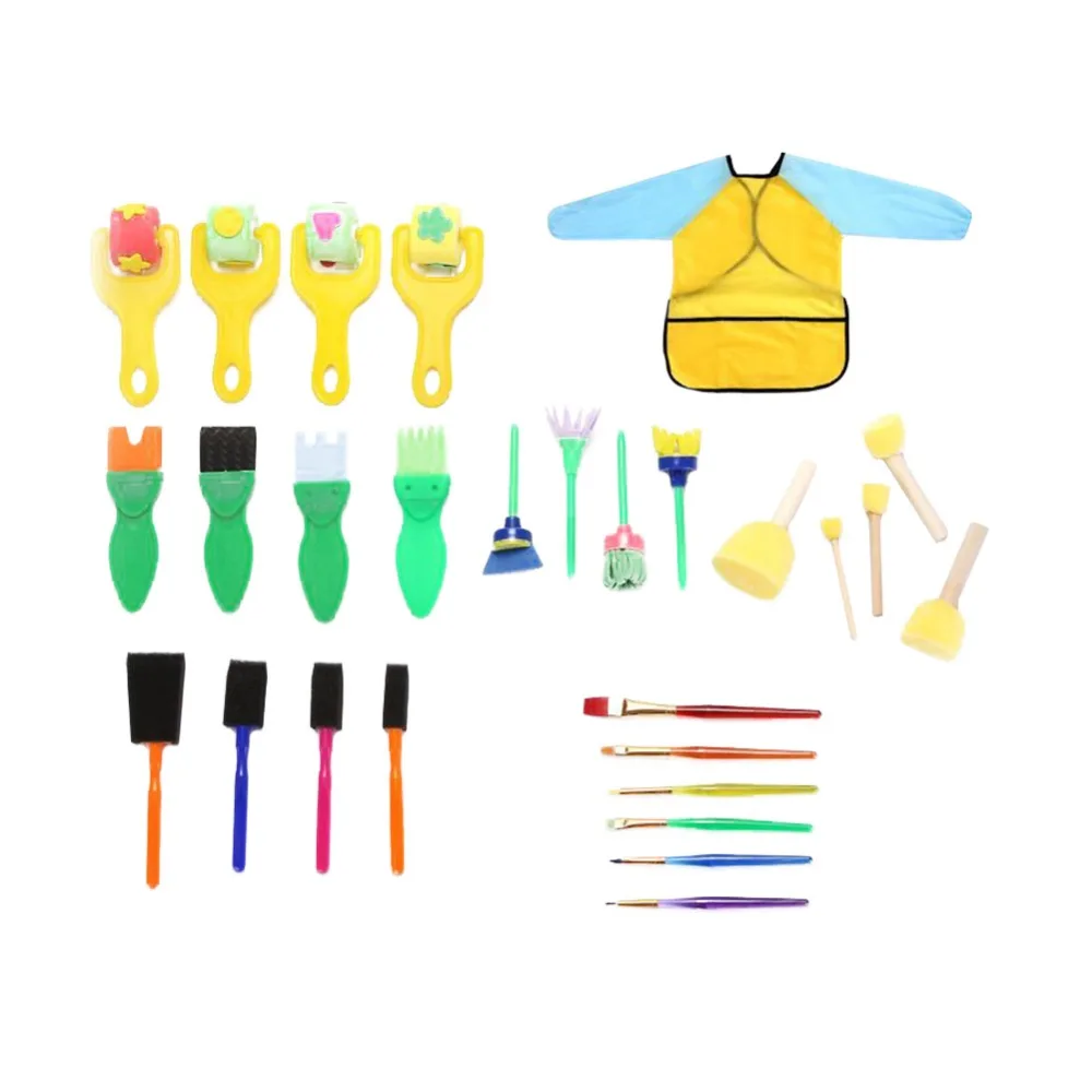 28Pcs Kids Painting Toys Set Environmentally Friendly Non toxic Sponge