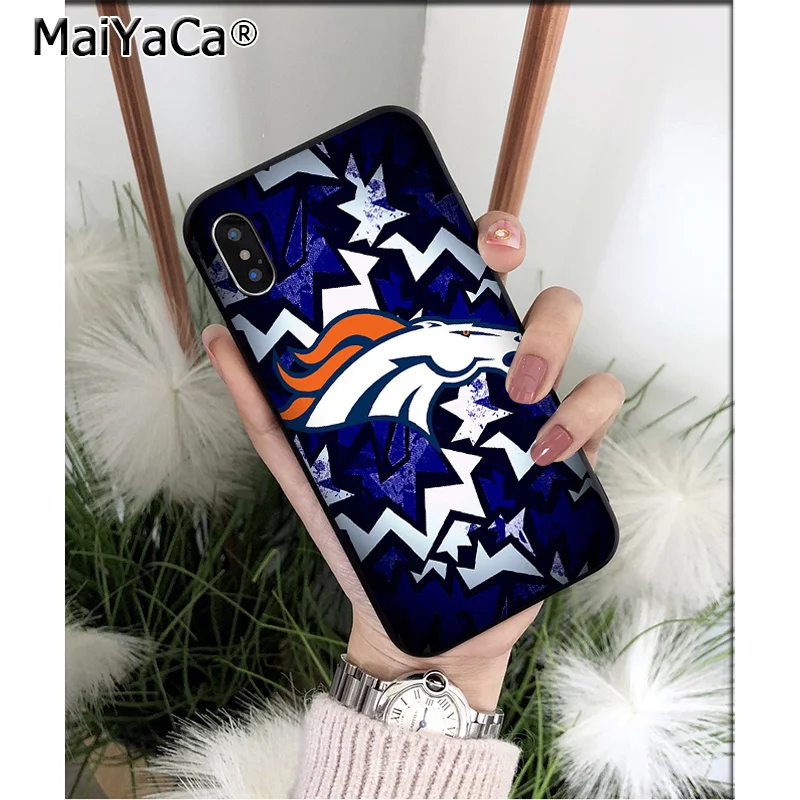 Мягкий силиконовый чехол MaiYaCa Denver Broncos из ТПУ для телефона iPhone 6S 6plus 7 7plus 8 8Plus X Xs MAX 5 5S XR - Цвет: A2