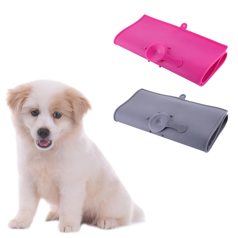 Buy Pet Dog Cat Feeding Mat Cute Silicone Bed Dish
