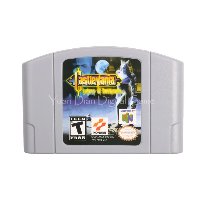 Nintendo N64 Video Game Cartridge Console Card Castlevania Legacy of Darkness English Language Version