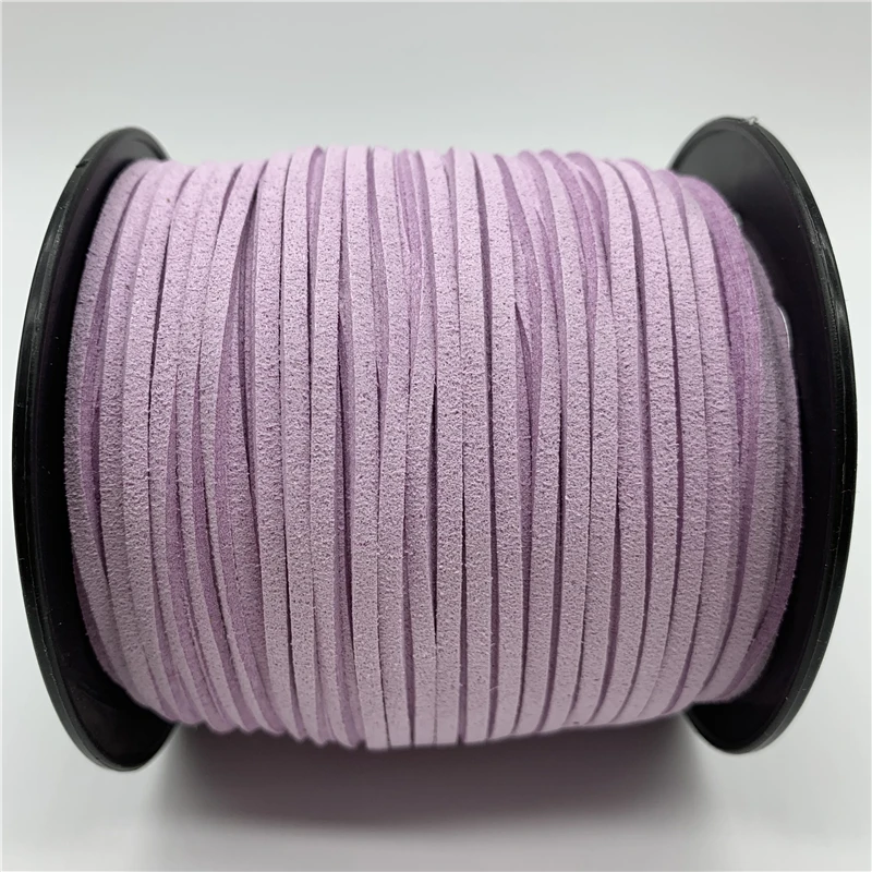 5 ярдов 3 мм двусторонний замшевый плетеный шнур Корейский Бархатный кожаный браслет ручной работы для изготовления ювелирных изделий