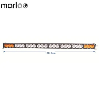 

Marloo 43.2 Inch 240W Amber White Combo LED Light Bar Offroad ATV UTV 4WD 4X4 Truck Tractor Raptor Bumper Single Row