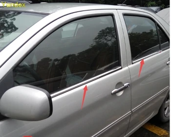 

Yandex window trim bright trim HighQuality Stainless steel 4pcs for toyota vios 2002-2013