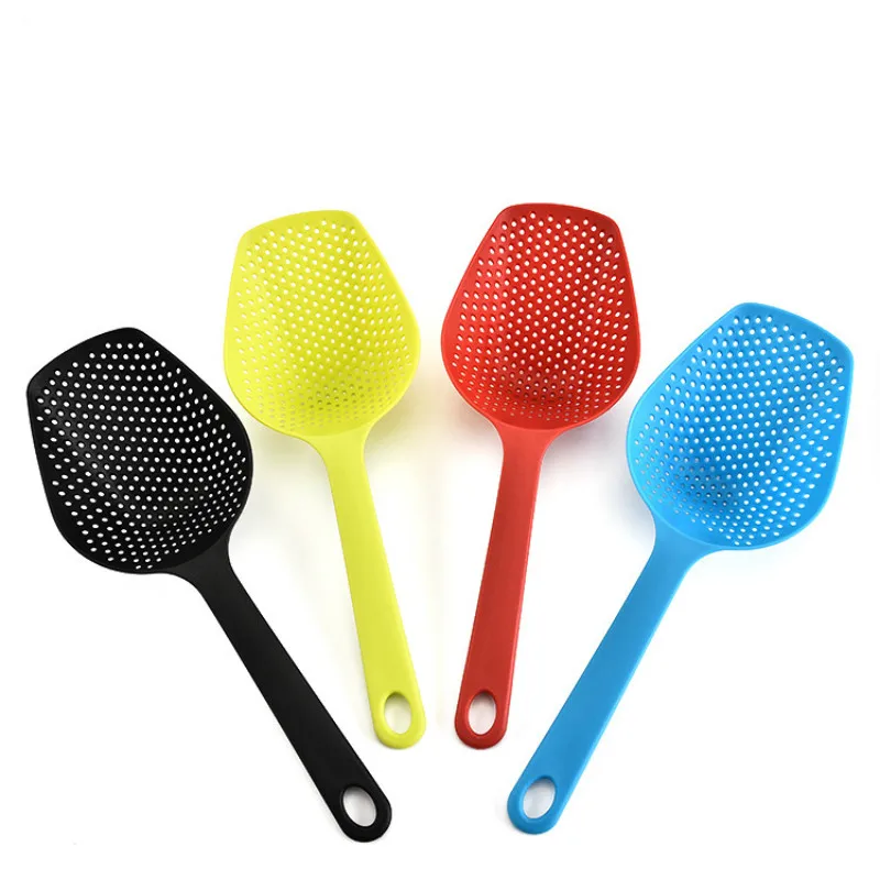1 Piece Scoop Colander Nylon Spoon Strainers 5 Colors Non toxic Durable