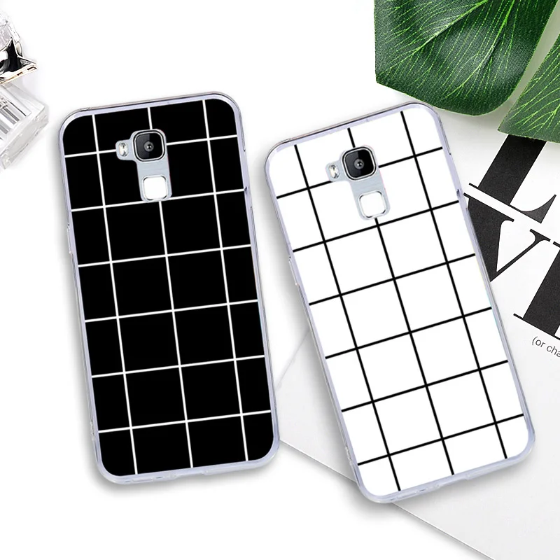 Soft TPU Case For Doogee Y6 Y6C Y6 Pro Cover For Doogee x10/x20/x30 Phone Bags Silicone Painted Plaid Back Cases Cute Protective