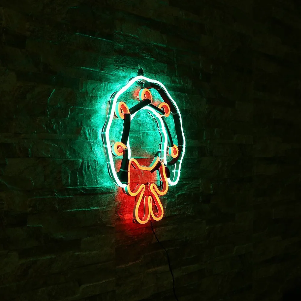 Рождественская декоративная светлая неоновая вывеска гирлянда в форме настенной лампы кофейного бара Свадебная роспись ремесла