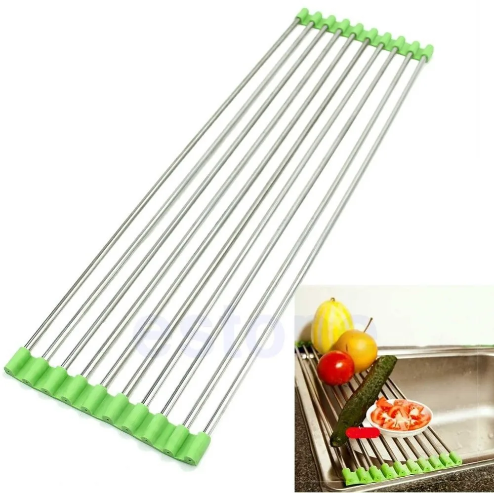 High Quality Fruit Holder Kitchen Promotionshop For High Quality - Pc Kitchen Holder Stainless Steel Sink Folding Fruit Vegetable Dryingdrain Rack high quality fruit holder kitchen promotionshop for high quality - pc kitchen holder stainless steel sink folding fruit vegetable dryingdrain rack