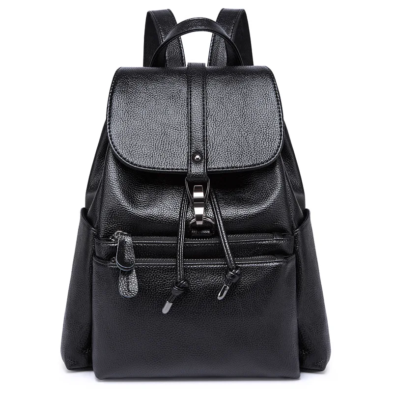 

factory outlet 2019 women's backpack women natural Leather bag for women purse mochila feminina escolar kanken backpack bolsa