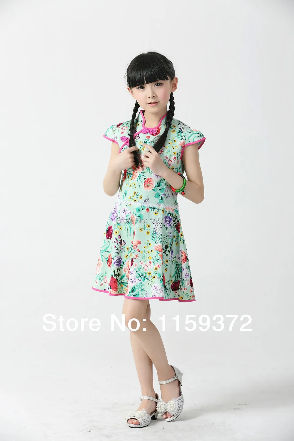 Free shipping 2014 new summer dress for children 4 6 years old baby