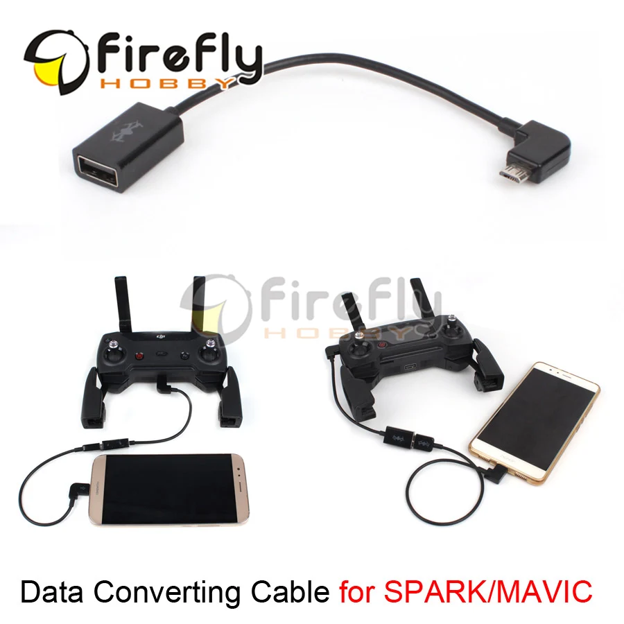 1pc Remote Controller Data Converting Line Data Cable for DJI SPARK MAVIC PRO