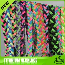 3 канаты Торнадо Германий Титан Здоровый Спортивный Браслет x45 Спортсмены коса Ожерелье s 1", 20", 2" без упаковки