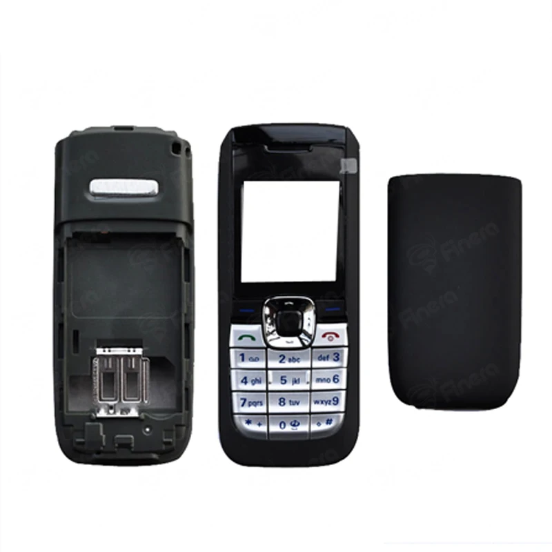 

For Nokia 2610 New Full Housing Case Cover Front Frame With KeyBoard Display Glass+Middle Frame+Back Cover With Logo