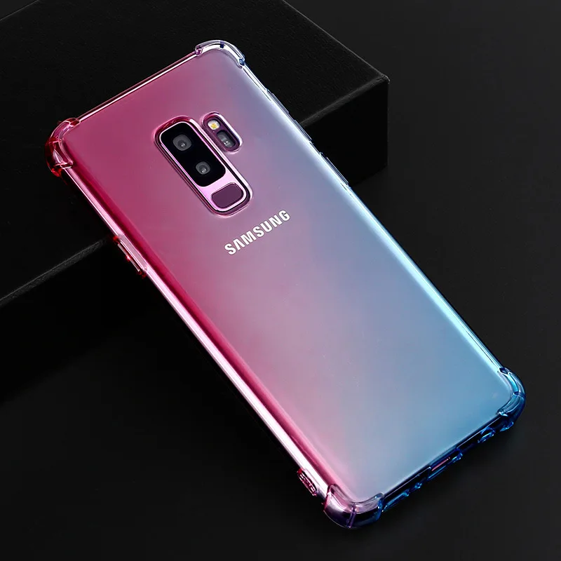 Силиконовый чехол для samsung Galaxy M20 M10 S10E S10 S9 S8 J4 J6 плюс J8 A9 A8 A6 A7 J5 Prime J7 Note 9 8 градиентный чехол - Цвет: 2