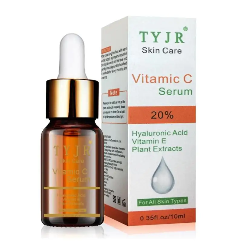 Vitamin C Serum 20% Hyaluronic Acid Vitamin E Plant Extracts Anti Wrinkle Whitening Moisturizing Brighten Serum For All Skin