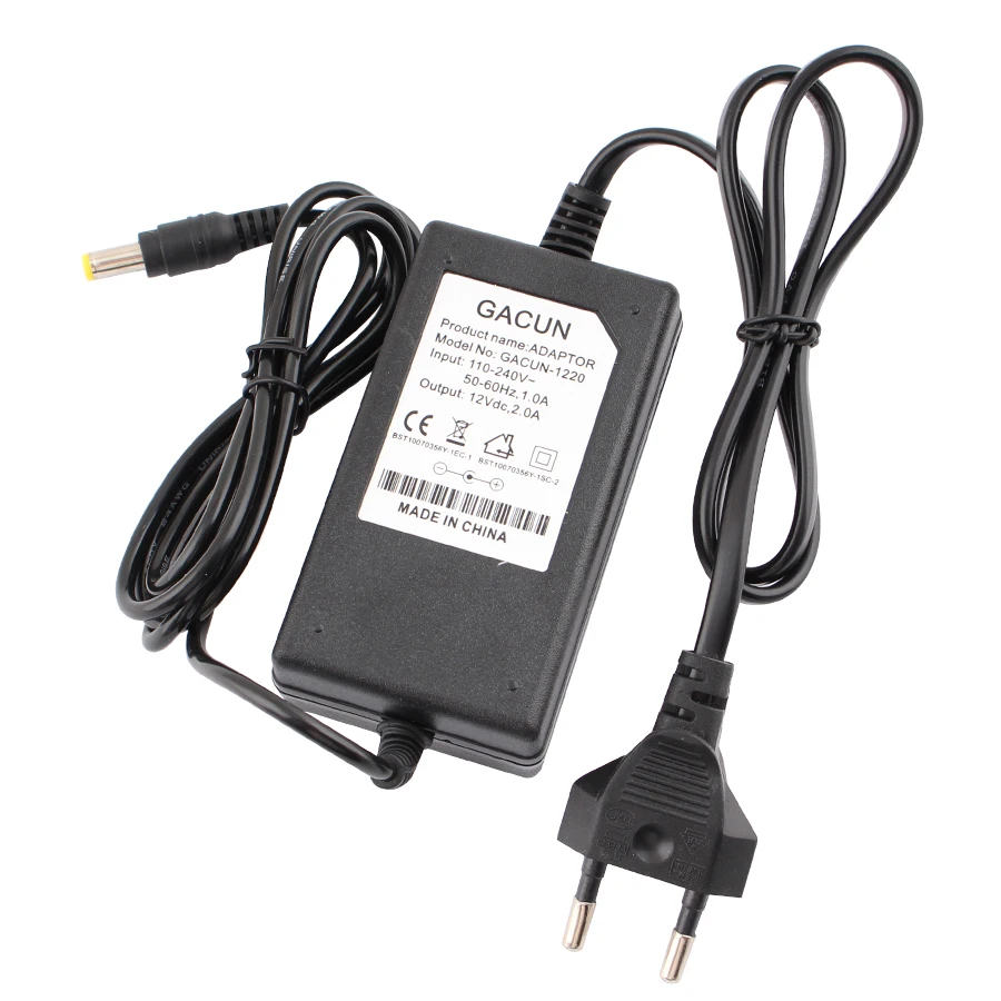 AC DC 220V до 12 V 2A адаптер питания Настольный Трансформатор 220v вольт напряжение Led