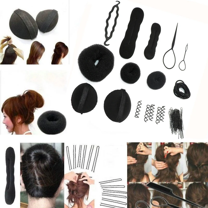 1Set Sponge Disk Hair Pull Hair Pin Head To Weave 