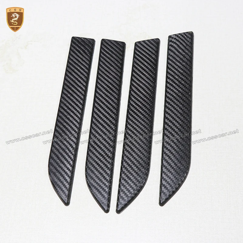 Carbon Fiber Door Handles Covers For Tesla Model X 2016 2017 2018 Add On Style Car Styling High Qua
