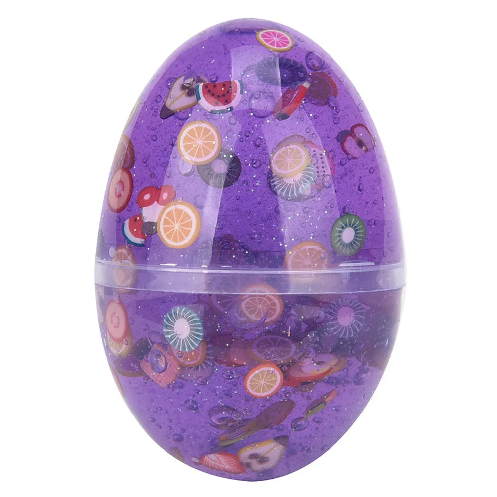 

Pearl Mud Egg Fluffy Slime Stress Relief Toy Sludge Intelligent Plasticine Cristal Antistress Funny Toys 25S71226 drop shipping