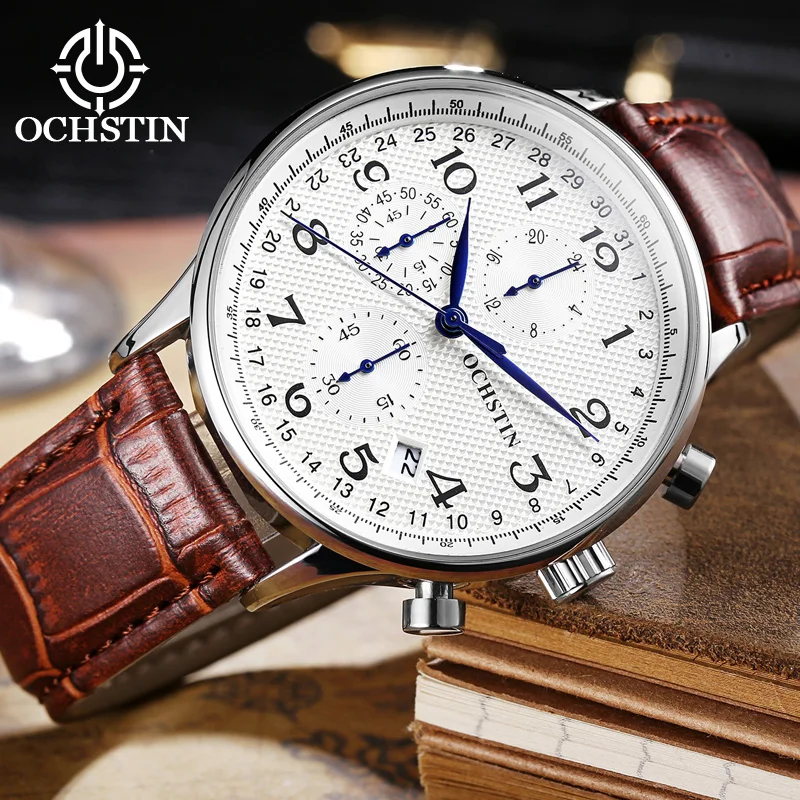 

OCHSTIN Luxury Brand Men Watch Sports Watches Men Quartz Chronograp Clock Man Wrist Watch relojes hombre Relogio Masculino 2019