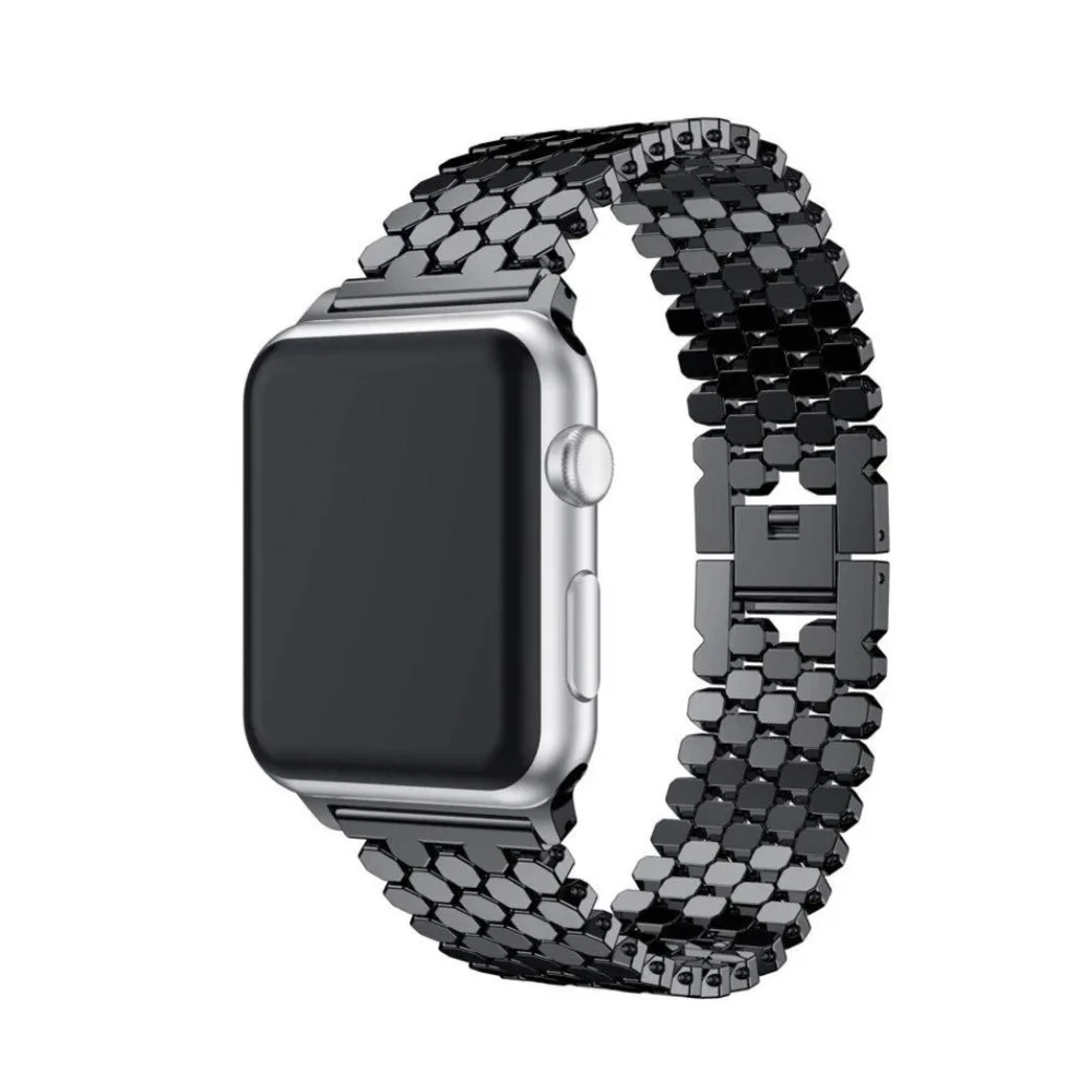 Ремешок из нержавеющей стали для apple watch 5 4 band 44 мм 40 браслет iwatch 3/2/1 42 38 аксессуары