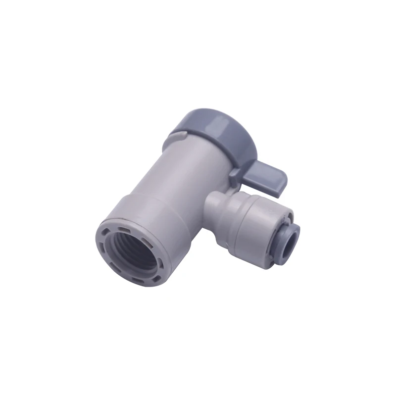 

1/4" NPT Female Thread - 1/4" OD Tube RO Water Filter Connector PE Pipe Fitting Hose Elbow Pressure Barrel Ball Valve