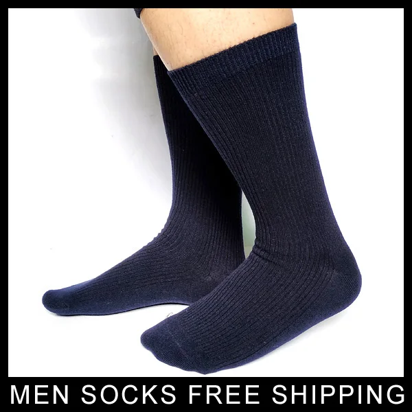 Striped Navy Cotton Mens Socks Brand New list High quality Business