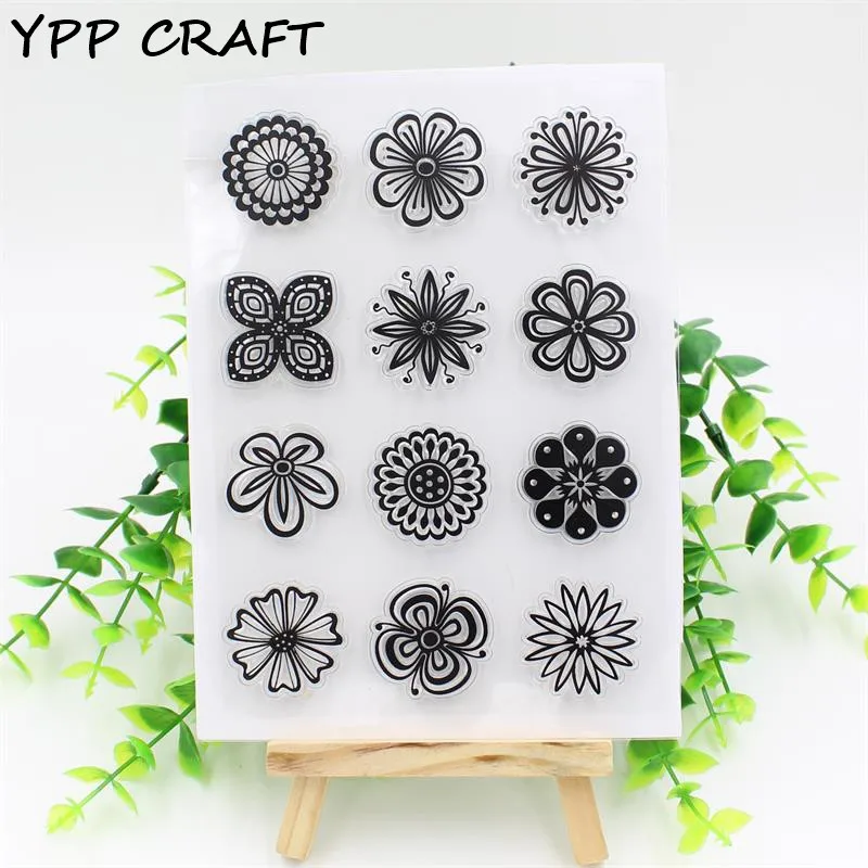 

YPP CRAFT New Flowers Transparent Clear Silicone Stamps for DIY Scrapbooking/Card Making/Kids Crafts Fun Decoration Supplies