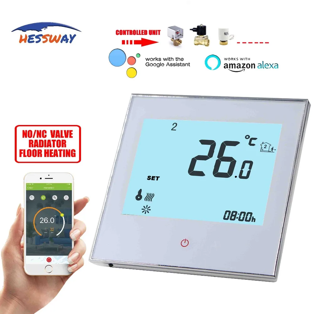 HESSWAY 85 240VAC 3A туя приложение дистанционного управления температурой smart термостат
