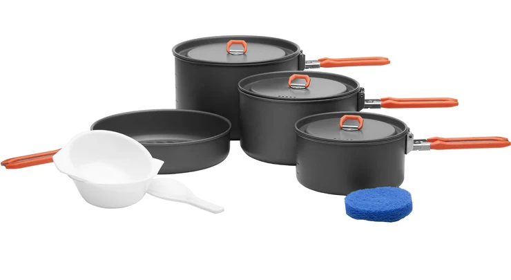 Fuego-Arce 1-5 persona olla conjunto hervidor acampar Utensilios de cocina al aire libre picnic Utensilios de cocina feast1-feast5
