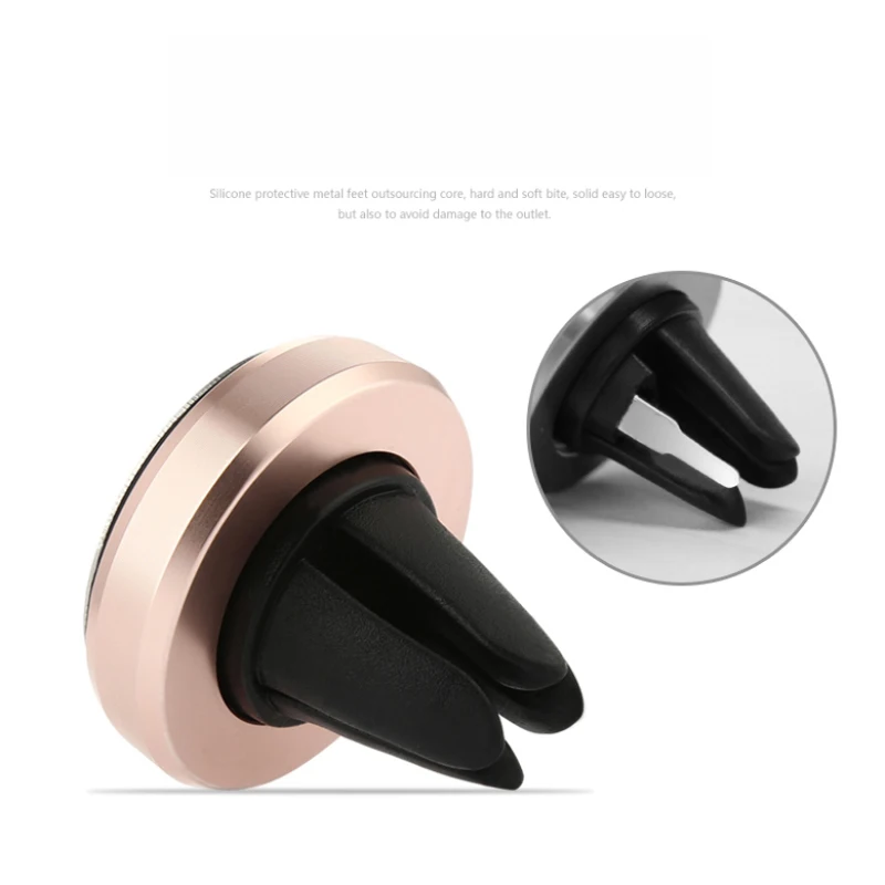 Voppton Portable Car Holder Phone Magnetic Kit Super Mini Air Vent Outlet Car-Styling Cell Phone GPS Stand Bracket For iPhone  (6)