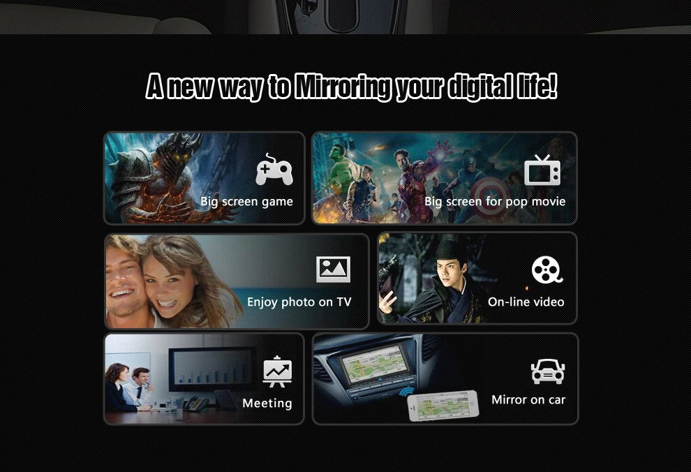 MiraBox 5G HDMI+CVBS Car WiFi Mirrorlink Box with Cigarette Lighter Plug for Car WiFi Display Airplay Screen Mirroring Miracast  (4)