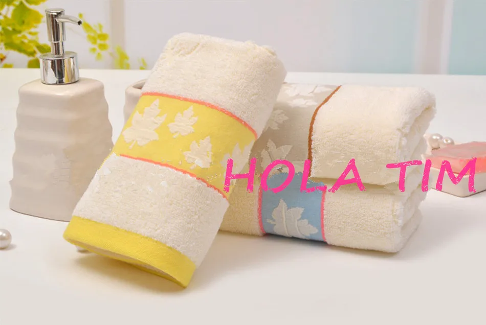 

Maple Leaf Printed 35*75cm 100% Cotton Towel Magic Bath Towel Frozen Beach Towel toalha Bathroom Famous Brand Washing Towel