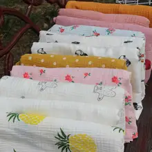 Натуральный хлопок двойная Марля мягкая ткань 135 см ширина детское одеяло швейная ткань