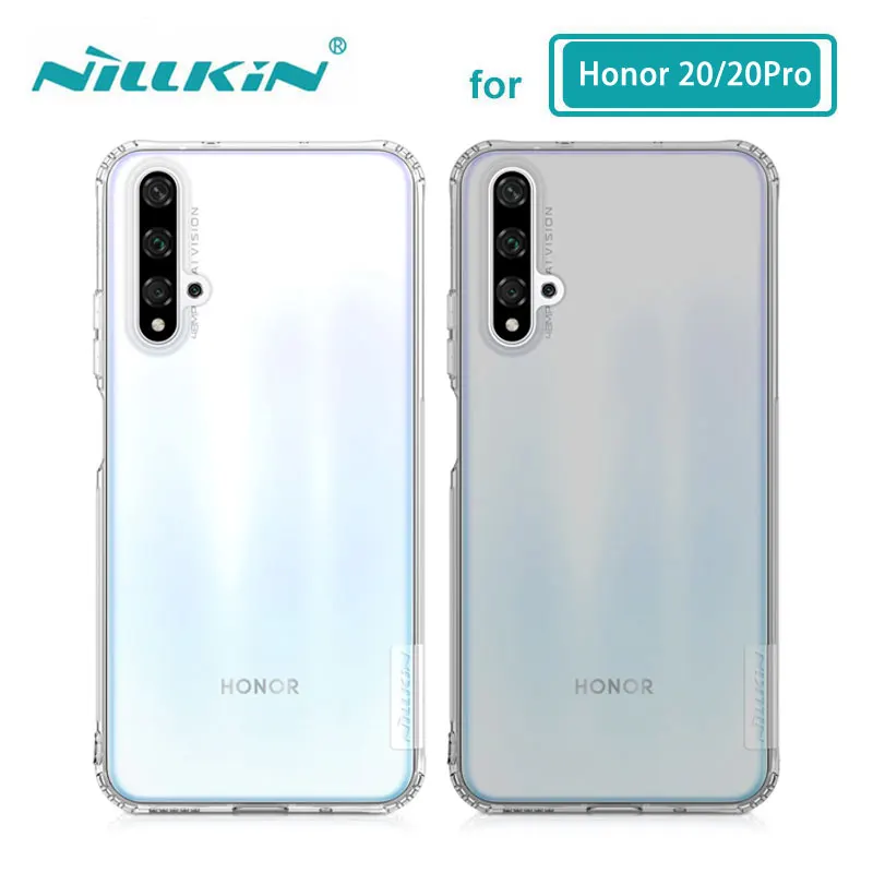 TPU чехол для huawei Honor 20 Pro 20S Nova 5T корпус Nillkin натуральный прозрачный мягкий Кремний Мягкий чехол huawei Honor 20 чехол