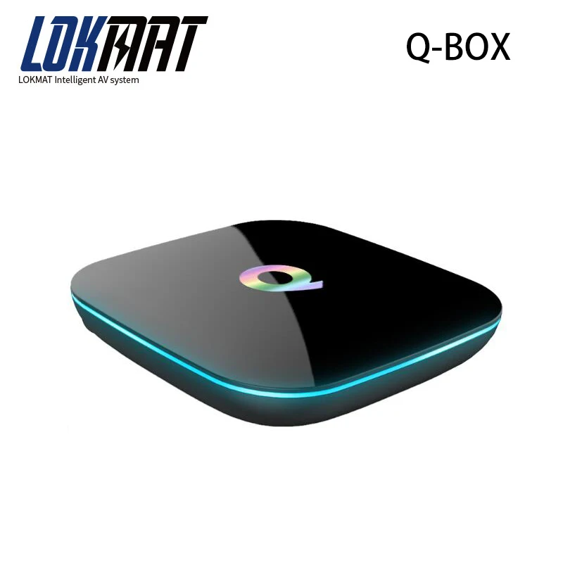 

LOKMT Q-BOX Android 6.0 TV Box Amlogic S905X Quad Core 4K HD H.265 Dual band WiFi BT4.0 Set-top box 2GB Ram 16GB Rom