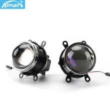 RONAN 3.0 Bixenon Fog Light M6 Waterproof HID Projector Lens H8 H9 H11 Lamps Blue Coating HD glass car styling retrofit